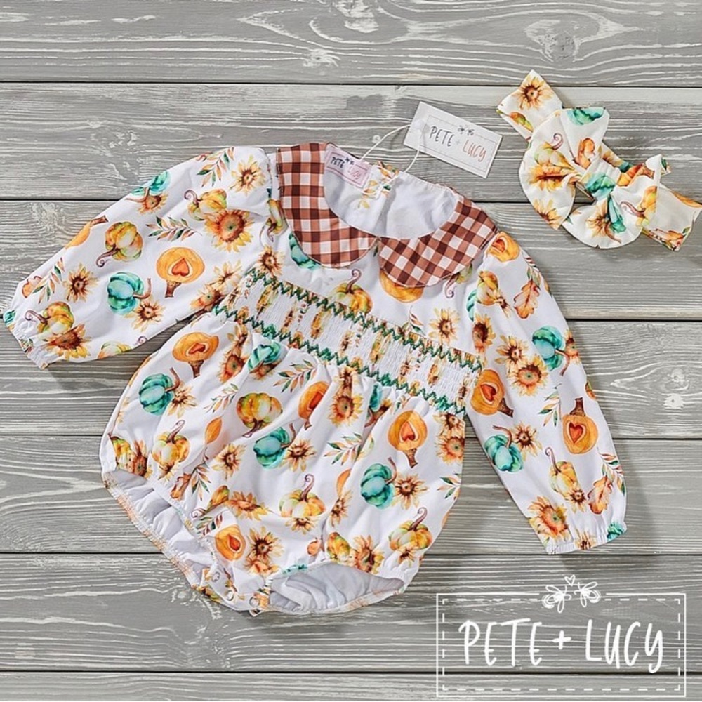 NWT Pete+Lucy Romper Pumpkin Love
